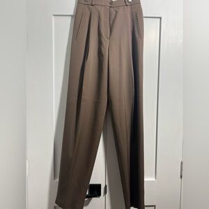 Bernard Zins x Bergdorf Goodman Wool Trousers | High Rise Pleated Pants